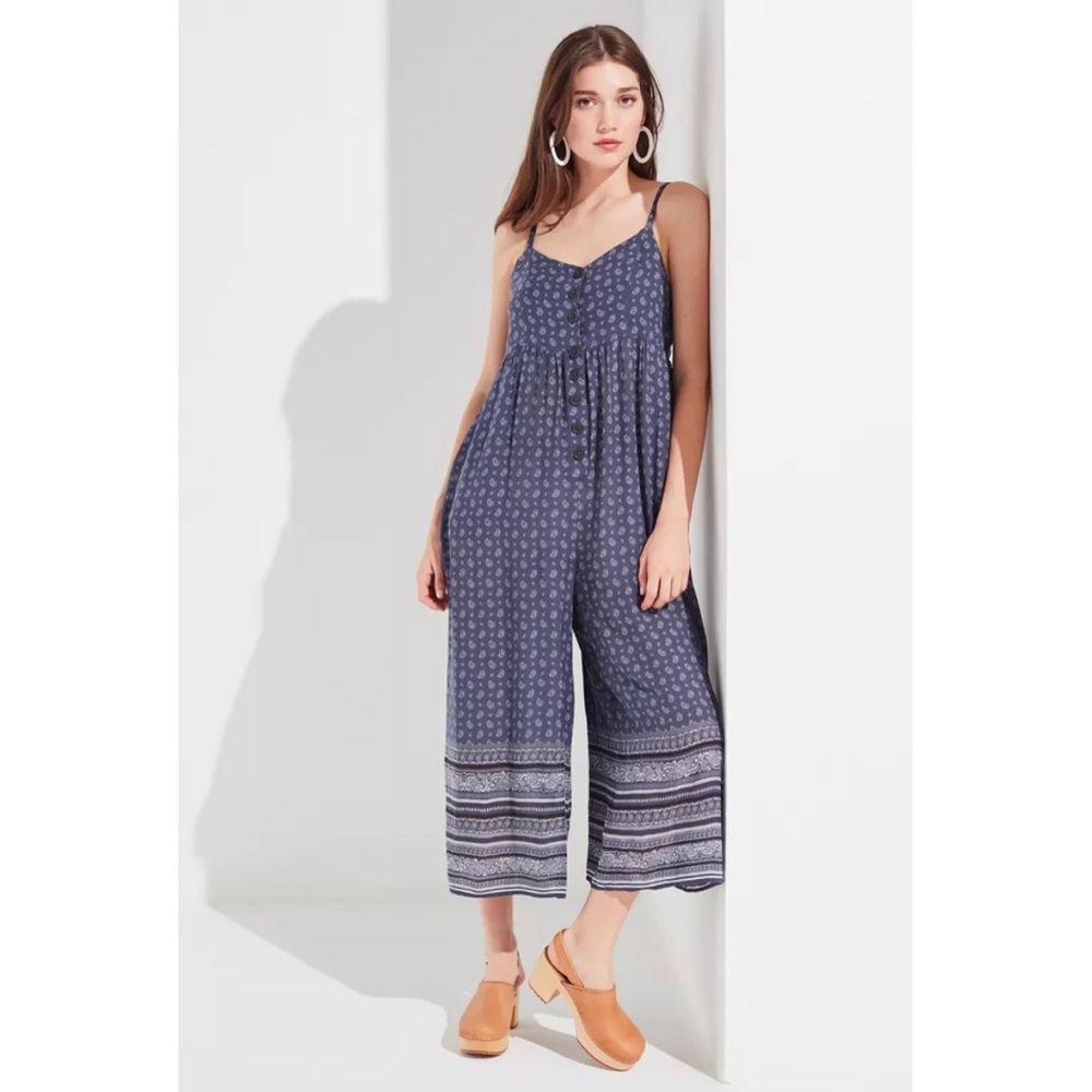UO Button-Down Jumpsuit